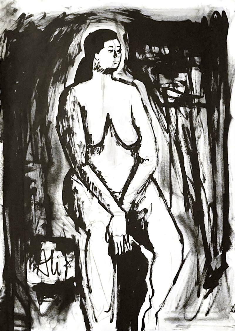 ink figure drawing